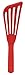 Maine Man Silicone Cooking Spatula | Flexible, Heat-Safe Design for Nonstick Cookware | Ideal for Mixing, Folding, and Scraping | Smooth Slotted Turner - Red