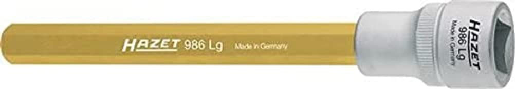 HAZET Brake Caliper Screwdriver Socket 1/2 Inch with Knurling 986 LG-11
