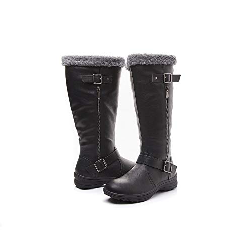 LifeStep-Womens-Winter-Warm-Faux-Fur-Lined-Zipper-Snow-Boots