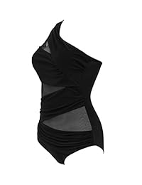 Bañador de una pieza para dama, de malla