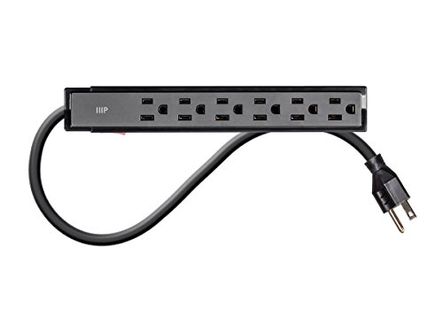 Monoprice Surge Strip Computer Surge Protector, Black (115873)