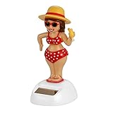 KODORIA Solar Powered Dancing Toy Bobbling Dancing Toy Car Desk Decorative Ornament Kids Children Birthday - Beach Girl
