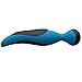 ROWAWA Silicone Massager Rechargeable and Waterproof 7 Speed Body Massager Electric Handheld Massager for Women Blue