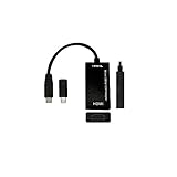 AOKEN Micro USB to HDMI Cable +Micro 5pin to 11pin Adapter + 3 Feet Charging Cable in Black (Compatible for Smartphones and Tablets)