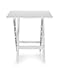 Camco 51695 White Large Adirondack Portable Outdoor Folding Side Table, Perfect for The Beach, Camping, Picnics, Cookouts and More, Weatherproof and Rust Resistant