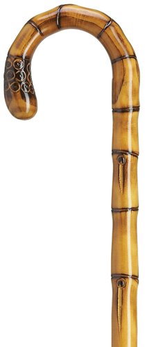 Imported genuine chestnut carved root nose crook