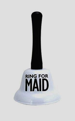 Ring for Maid Bell (Size: 5.2" x 3") | Loud Call Bell Alarm Hand Bells, Ring for Service Call Bell, Handles for Ringing, Fun Gift for Father's Day, Family & Friends