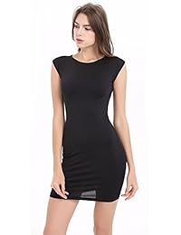 t-inside Mujer Sin Mangas Bodycon Mini vestido de lápiz, negocio, fiesta Club