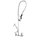 Aquaterior Double Handle Brass Pre-Rinse Commercial Wall-mount Faucet 12