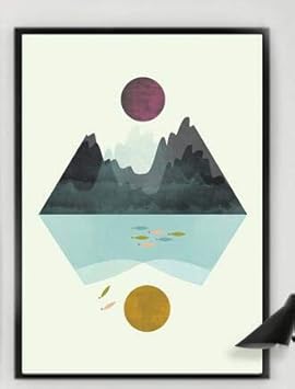 Geiqianjiumai Impresión Moderna en Lienzo Forma geométrica ...