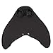 BestWare Swiming Flipper Diving Fins Floating Fins Swim Monofin Black Fish Tail Fins black L --for adult