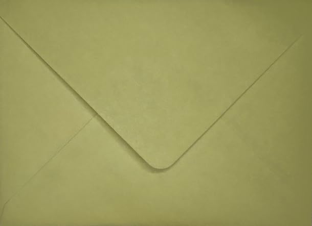 Sage/Olive Green 133mm x 184mm (5" x 7") Envelopes x 25