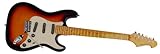 Spectrum AIL 94FM Custom Pro Series ST Style Finish Electric Guitar with Mini Amp Pack, Flame Maple