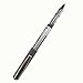 Gullor Vision Stick Fine Point Rollerball Pens, 0.5mm Liquid Ink Quick-Drying Pens for Writing, Black Ink - Pack of 12
