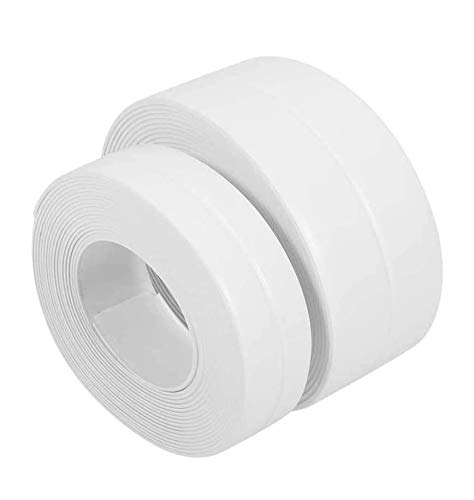 Caulk Strip Sealant Tape,2Pack PE Self Adhesive Bathtub Caulk Strip Sealant Tape Waterproof Bathroom Sealing Tape Caulk Sealer