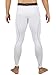 DRSKIN Men’s Compression Pants Tights Leggings Sports Baselayer Running Workout Active Athletic Gym Performance (3XL, DW05) White