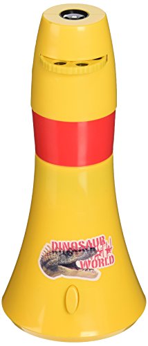 Projectables Dinosaur World LED Battery-Operated Night Light, 13229, Six Different Dinosaur Images Project Onto Wall or Ceiling, Manual On/Off, Table Top, T-Rex, Triceratops, Oviraptor, Allosaurus, Stegosaurus, Pteranodon