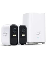 eufy Security, eufyCam 2C Pro 2-Cam Kit, Wireless Home Security System with 2K Resolution, 180-Day Battery Life, HomeKit Compatibility, IP67, Night Vision, and No Monthly Fee.