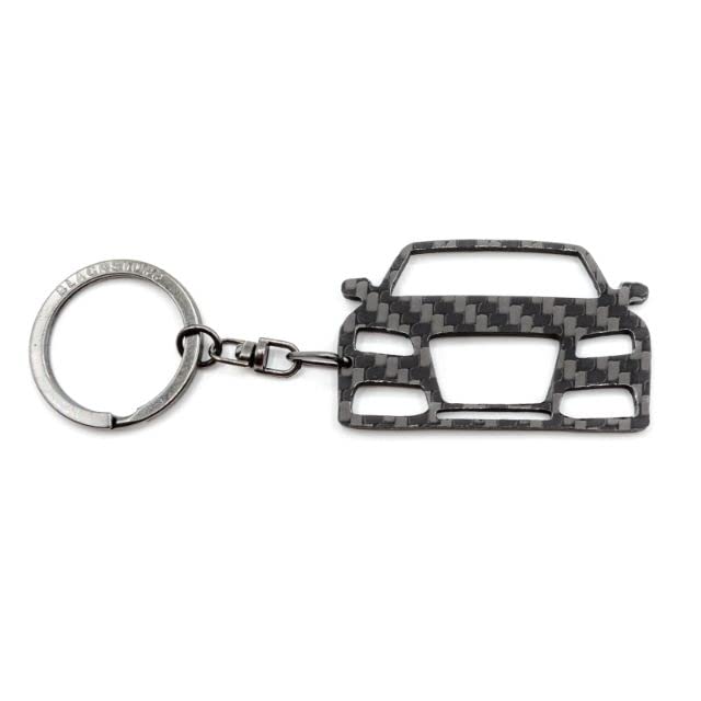 BlackStuff Carbon Fiber Keychain Keyring Ring Holder Compatible with A5 S5 RS5 8T 2007-2011 BS-692