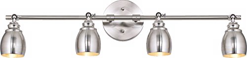 Pro Track Elm Park Collection Brushed Steel 4-Light Fixture