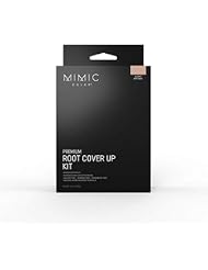 Mimic Color Light Brown Root Cover Up Kit - Conceal Gray Roots, Contour, Thicken Eyebrows Instantly â€“ Includes Compact, Root Brush, Eyebrow Brush and Carrying Pouch (Full Kit, Light Brown)