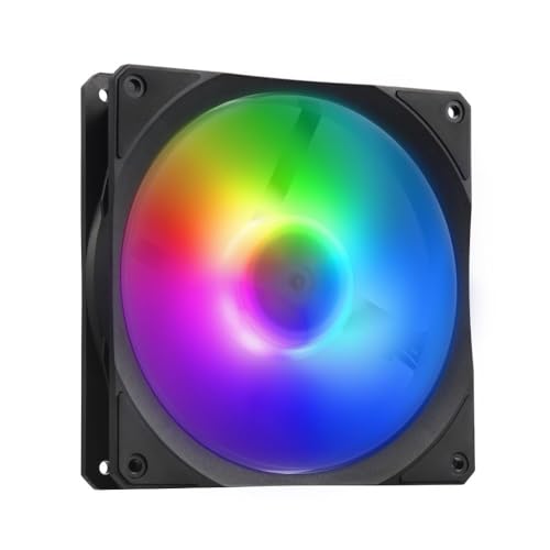 Cooler Master Mobius 140P ARGB Gehäuselüfter – 140mm ARG-Lüfter mit Ring-Blade-Design (PWM), Loop Dynamic Bearing System (max. 76,5 CFM, 2,3 mmH2O, 30 dBA), abgeschrägter Air-Focus-Rahmen, Schwarz