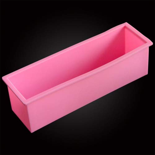 Urparcel New 1.2L Rectangle Loaf Toast Bread Pastry Cake Soap Silicone Mold Pan Mould Tin