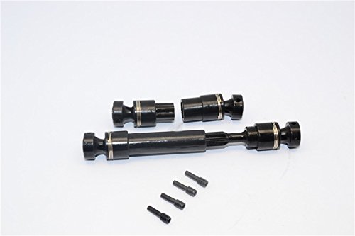 GPM For Traxxas 1/16 Mini E-Revo Upgrade Parts Steel Main Shaft - 1Pr Set Black