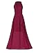 Howriis Women's Chiffon Wedding Party Bridesmaid Formal Dress (One Size, Wine Red)