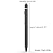 MoKo Universal Active Stylus, 2 in 1 High-Precision 1.5mm Capacitive Pen, with Ultra Fine Fiber Mesh Tip for Touch Screen Devices (iPad, iPhone X/ 8/8 Plus, Samsung and More) - Black
