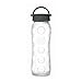 Lifefactory 22-Ounce BPA-Free Glass Water Bottle with Leakproof Cap & Silicone Sleeve, Transparent