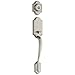 Kwikset 802AN Lip 15 Signature Series Arlington Dummy Handleset - Exterior Only, Satin Nickel