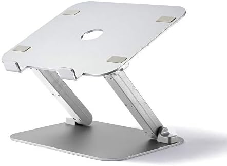 DDSS Laptop stand Notebook Stand - Aluminum/Silicone, Height Adjustable, Silicone Non-Slip, Creative Universal Foldable Lift Portable Cooling Support Base - 2 Colors to Choose from /-/