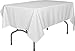 Utopia Kitchen 60 x 102 Inches White Tablecloth