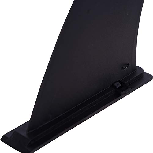 Neolife 10" Surf & SUP Single Fin Surfboard Fins - Free No Tool Fin Screw - 10 inch Center Fin for Longboard & Paddleboard