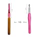 Crochet Hooks Set 8mm 9mm 10mm in Case Ergonomic Handles Large Crochet Hooks Size L M N Needles for Arthritis Chunky Yarn Pattern