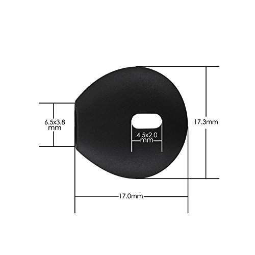 20 Pieces For iPhone Earpods silicone cover Tips Teemade Replacement Ear Gels Buds Anti-slip Silicone Soft Sport Earbud Tips for iPhone X/8/8 plus/7/7 plus/6s/6 plus/5s/5c/5 (Black)
