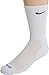 Nike Dri-FIT Half-Cushion Crew Socks, X-Large, White, 3-Pair Pack