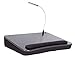 Sofia + Sam Lap Desk with USB Light (Black) | Memory Foam Cushion | Supports Laptops Up to 17 Inches