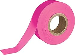 Brady Fluorescent Pink Flagging Tape for Boundaries