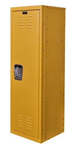 Hallowell Kid Locker, 15"W x 15"D x 48"H, 723 Trophy (yellow), Single Tier, 1-Wide, Knock-Down - Thumbnail 5
