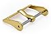 BARTON WATCH BANDS - Replacement Buckle - Choice of Color & Width - Gold 20mm - Vacuum PVD Finish
