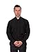 Reliant Men's Clergy Shirt - Tab Collar Long Sleeve (16, Black)