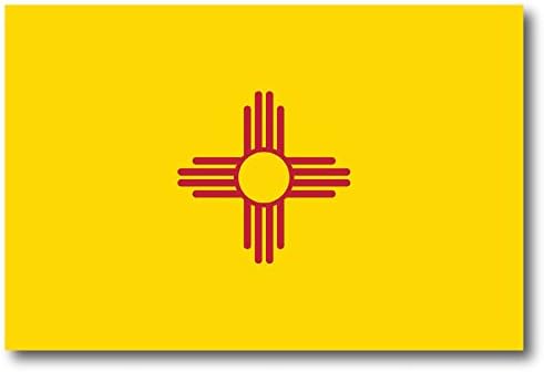 Magnet Me Up New Mexico US State Flag Magnet Decal, 4x6 Inches, Heavy Duty Automotive Magnet for Car, Truck SUV, any other Magnetic Surface, Collectible Souvenir, Show your State Pride, Crafted in USA