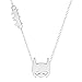 dayone Chain Necklace Hollow Simple Bat Necklace Plating Alloy Jewelry pendant Collares Silver …