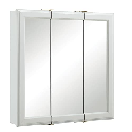 Design House Wyndham Bathroom Medicine Cabinet with Mirror, 30 Inch Wall Mount