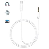 Aux Cord for iPhone 3.5mm Aux Cable for Car AUX Cable to 3.5mm Audio Cable Compatible with iPhone Xs/XS Max/X/8/8Plus/7/7Plus for Car Stereo/Speaker/Headphone and More Support All iOS System - White