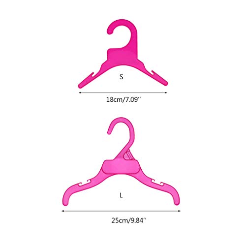 MEIYIN 10Pcs Plastic Pet Dog Puppy Cat Clothes Clothing Rack Hanger Dog Product Accessories - Thumbnail 2