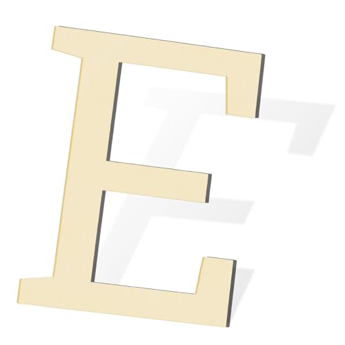 Wooden Letters for Wall Decor 12 Inch Large Wooden Letter E for Crafts Unfinished Blank Alphabet Wood Letters DIY Paint Home Party Wedding Decorations