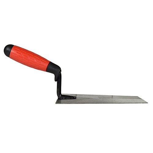 180mm Long Bucket Trowel Brick Block Laying with Rubber Soft Grip Handle